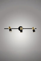 Atolye Store-Tire Spot Üçlü Mat Pirinç Siyah-Avize-1-Milagron.com