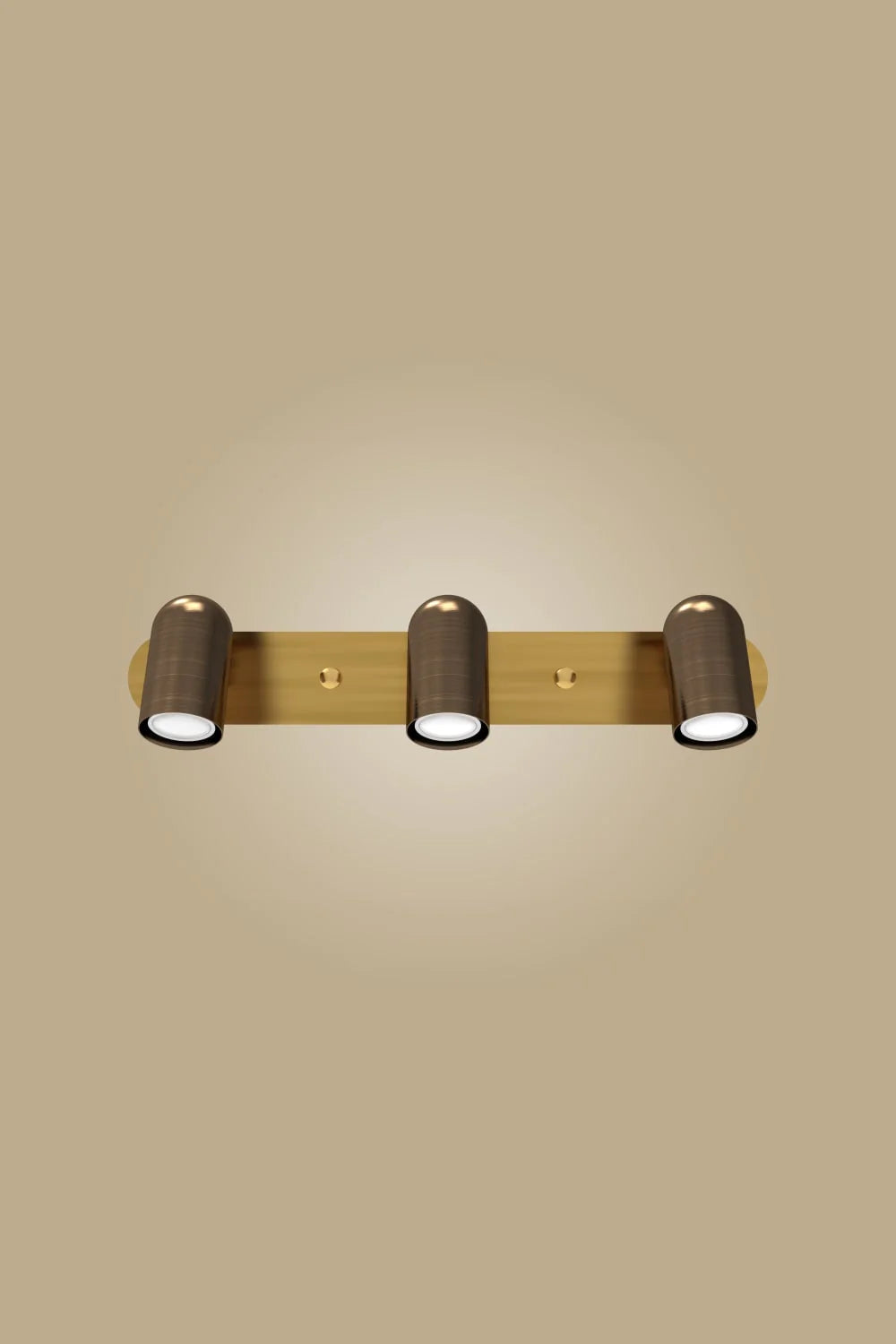Atolye Store-Üçlü Lazer Spot Serisi / Koyu Eskitme Mat Pirinç-Aplik-1-Milagron.com