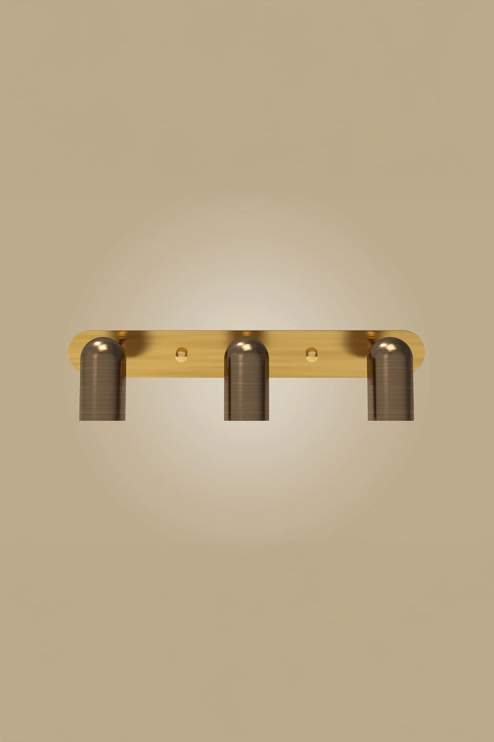 Atolye Store-Üçlü Lazer Spot Serisi / Koyu Eskitme Mat Pirinç-Aplik-2-Milagron.com