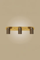 Atolye Store-Üçlü Lazer Spot Serisi / Koyu Eskitme Mat Pirinç-Aplik-2-Milagron.com