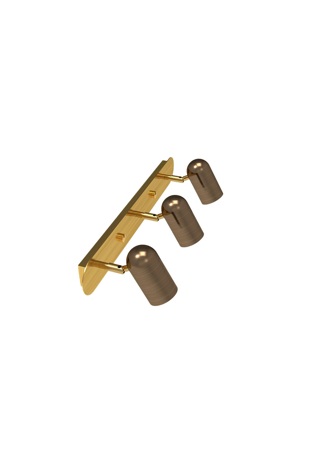 Atolye Store-Üçlü Lazer Spot Serisi / Mat Pirinç-Avize-5-Milagron.com