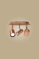 Atolye Store-Üçlü Lazer Spot Yuvarlak Mat Bakır-Aplik-1-Milagron.com