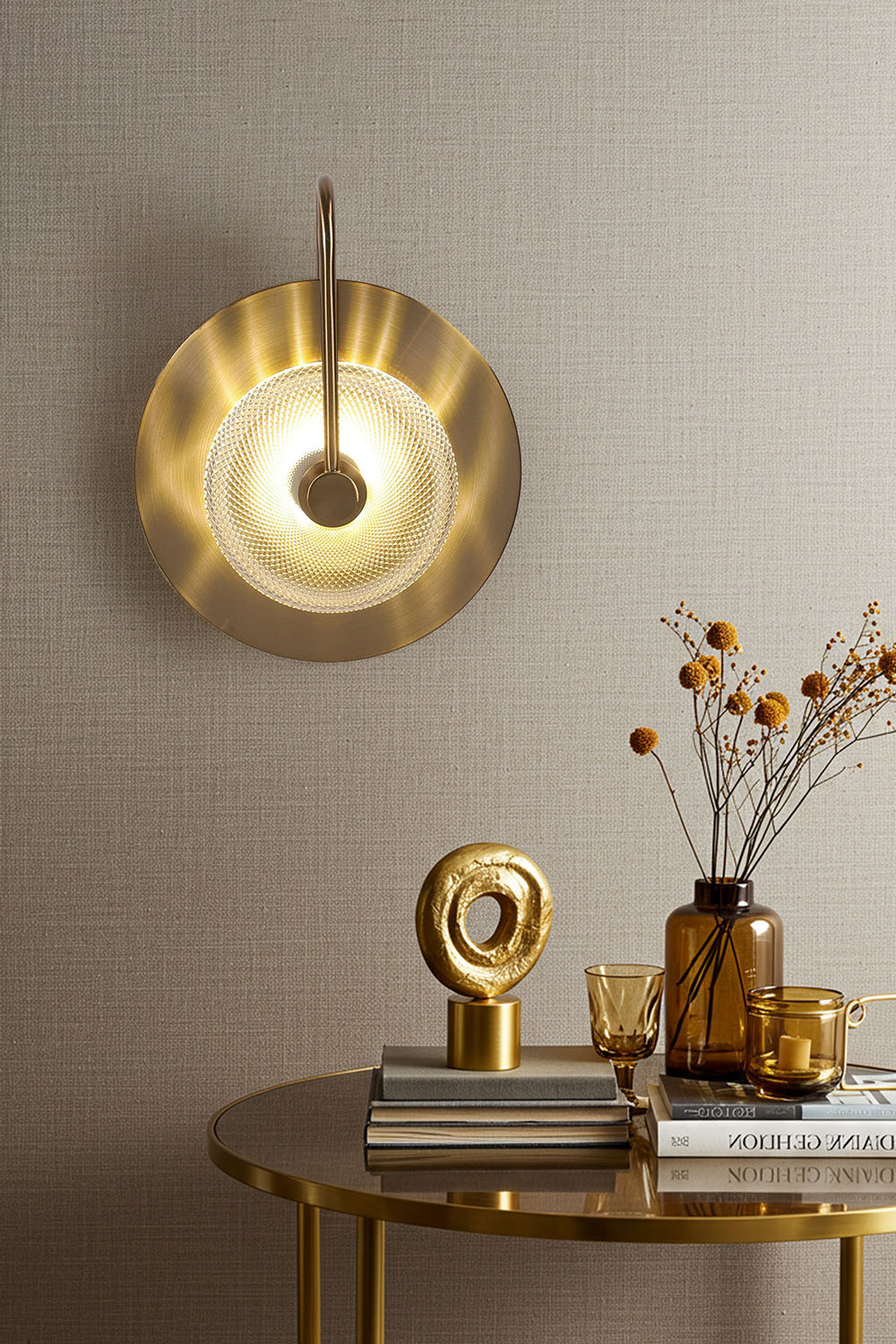 Atolye Store-Victor Çizgi Camlı Tabak Aplik-Aplik-2-Milagron.com