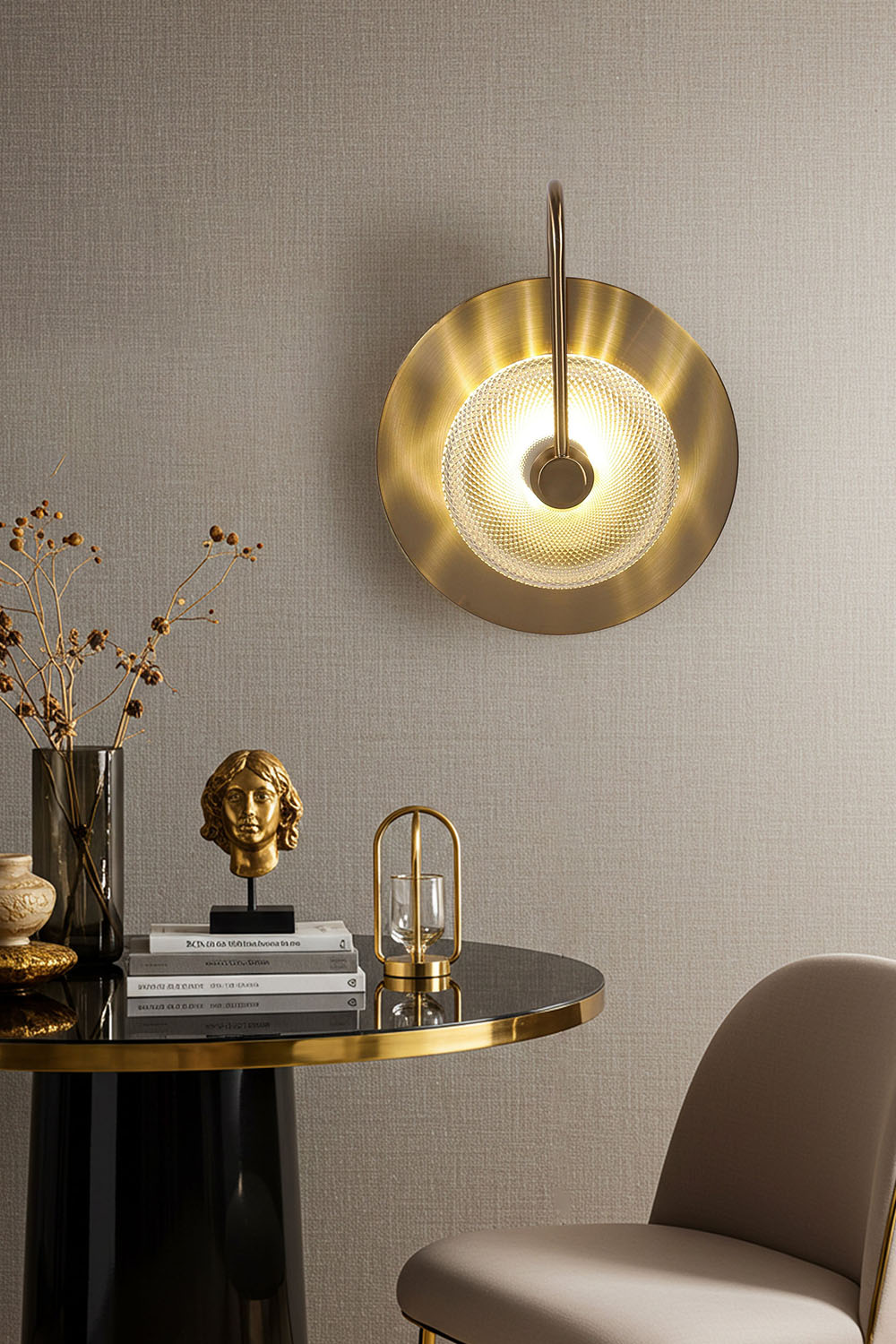 Atolye Store-Victor Çizgi Camlı Tabak Aplik-Aplik-3-Milagron.com