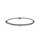 Alphabet Black Chance Bracelet In Oxide