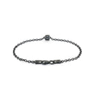 Alphabet Chain Bracelet In Oxide