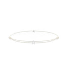 Alphabet White Chance Bracelet In Silver