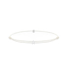 Alphabet White Chance Bracelet In Silver