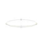 Alphabet White Chance Bracelet In Silver