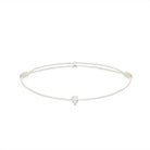 Alphabet White Chance Bracelet In Silver