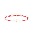Alphabet Red Chance Bracelet In Gold