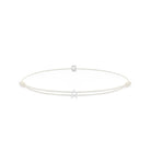 Alphabet White Chance Bracelet In Silver