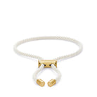 White Lace Bracelet In Gold