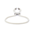 White Lace Bracelet In Silver