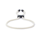 White Lace Bracelet In Oxide