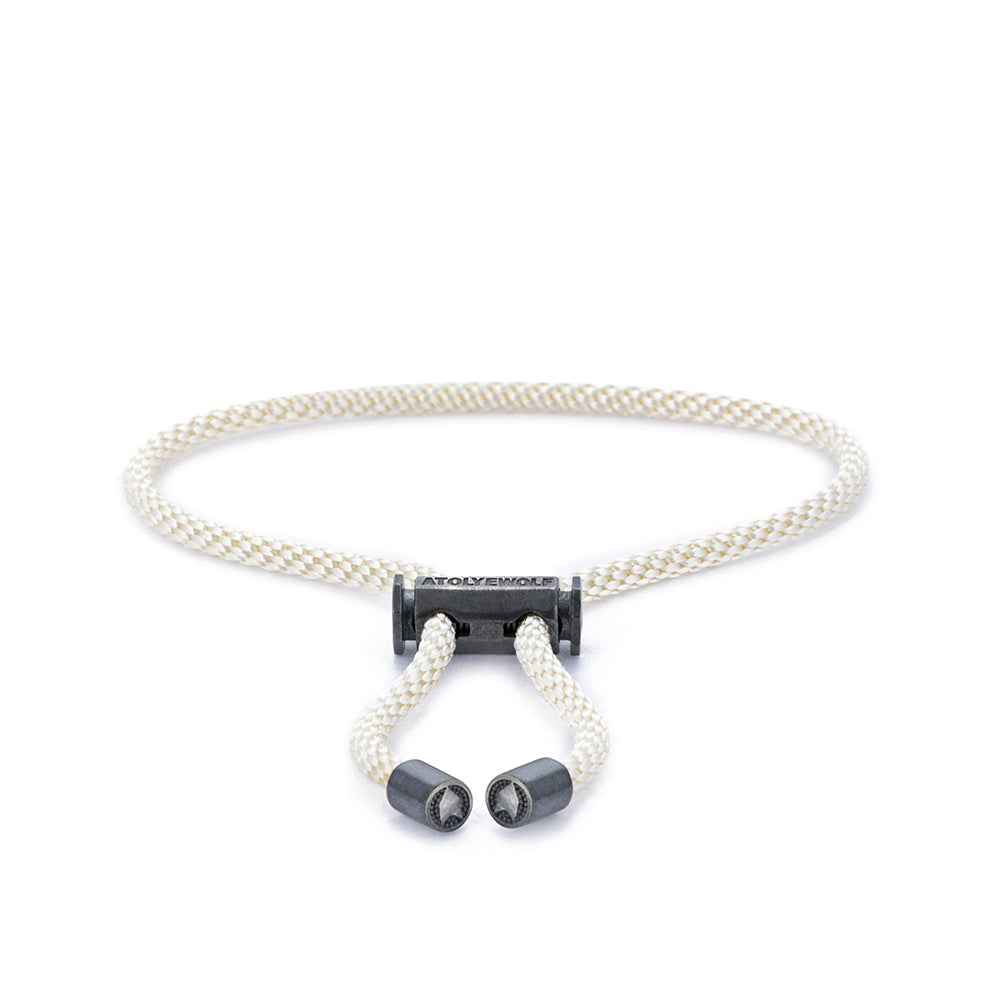 White Lace Bracelet In Oxide