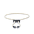 White Lace Bracelet In Oxide