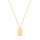 Big Plate Necklace In Gold