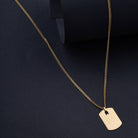 Big Plate Necklace In Gold