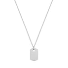 Big Plate Necklace In Silver