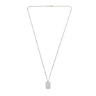 Big Plate Necklace In Silver