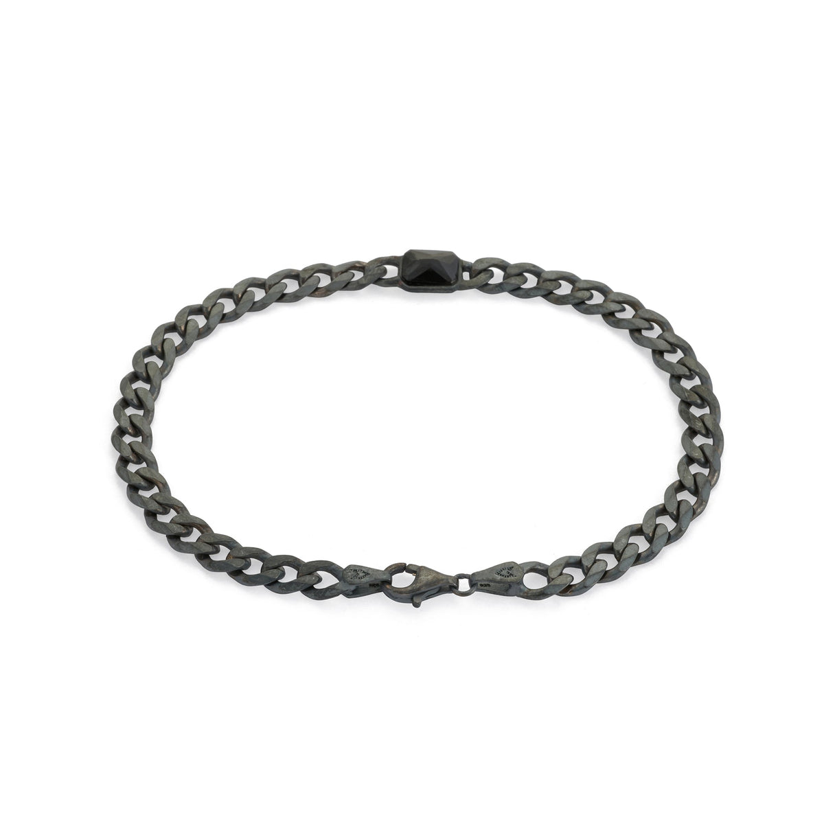 Black Baguette Bracelet In Oxide