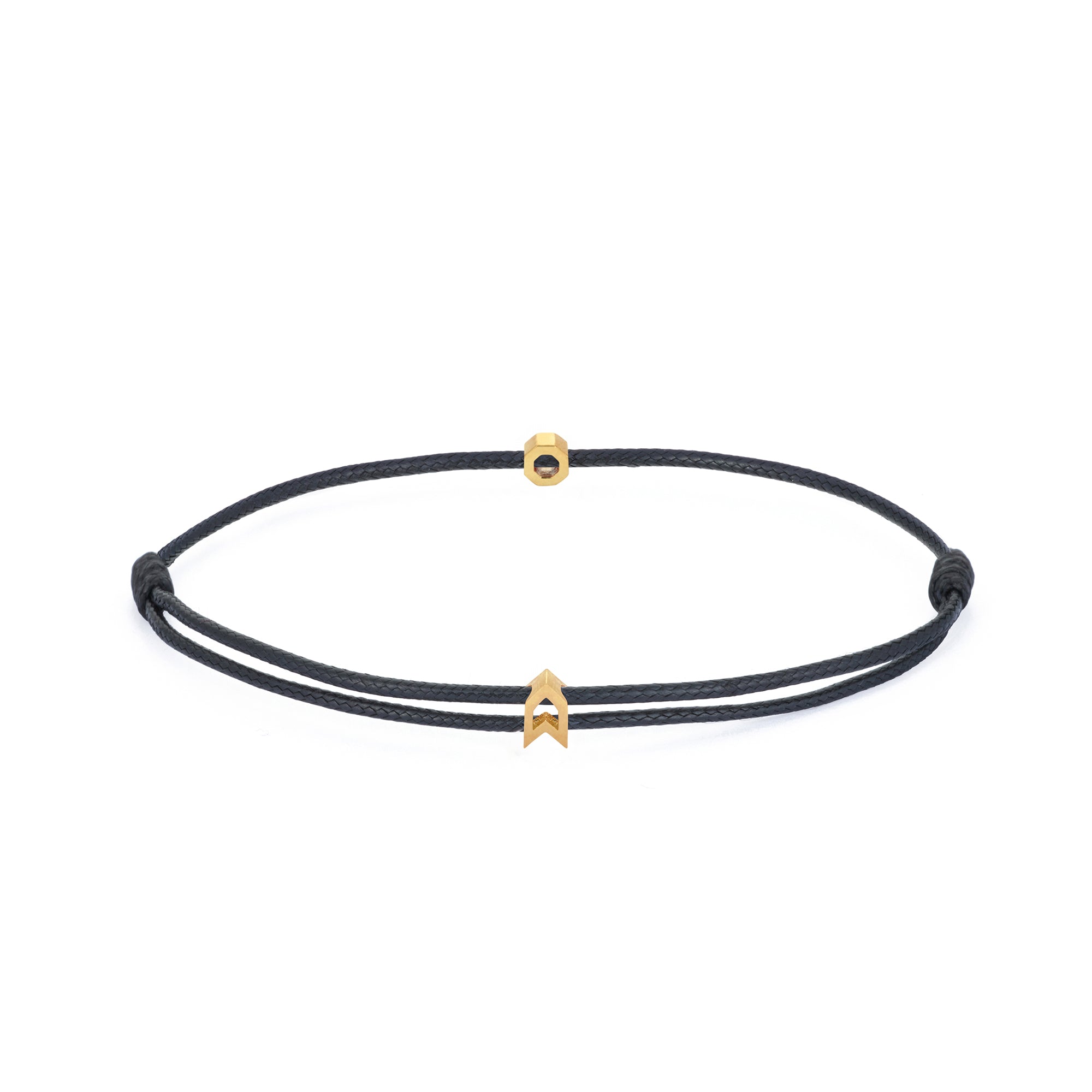 Black Chance Bracelet In Gold
