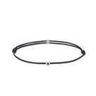 Black Chance Bracelet In Silver