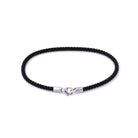 Black Milan Bracelet In Silver