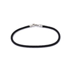 Black Milan Bracelet In Silver