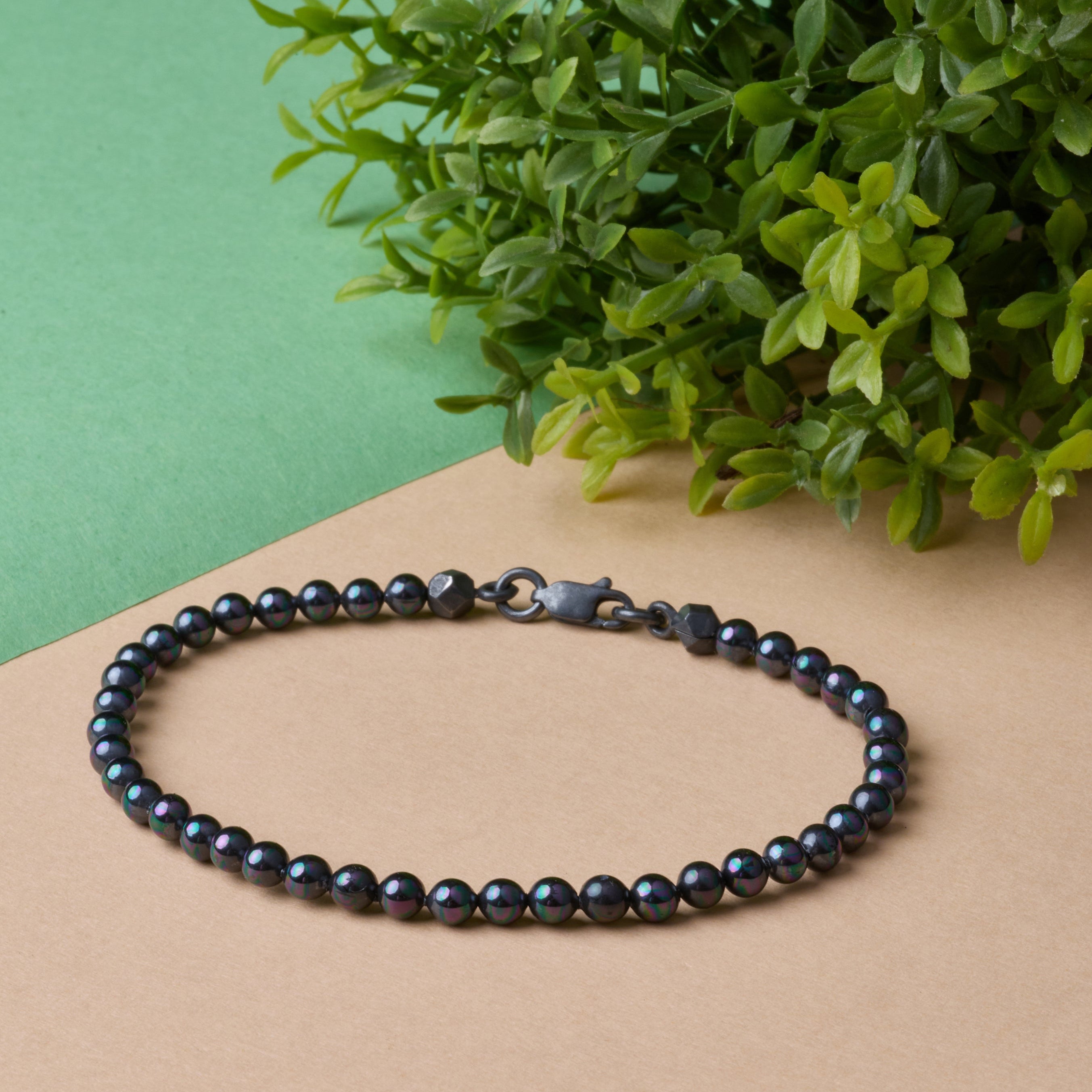 Black Pearl Bracelet In Oxide