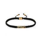 Black Wall Bracelet In Gold