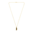 Black Wall Necklace In Gold