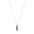 Black Wall Necklace In Silver