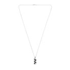 Black Wall Necklace In Silver