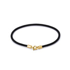Black Woven Bracelet In Gold