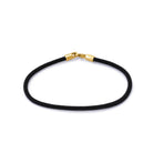 Black Woven Bracelet In Gold