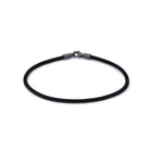 Black Woven Bracelet In Oxide