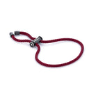 Claret Red Lace Bracelet In Oxide
