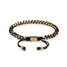 Box Chain Macrame Bracelet In Gold