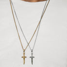 Broken Sword Necklace In Gold