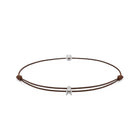 Brown Chance Bracelet In Silver