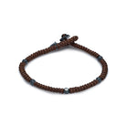 Brown Snake Knot Bracelet In Oxide