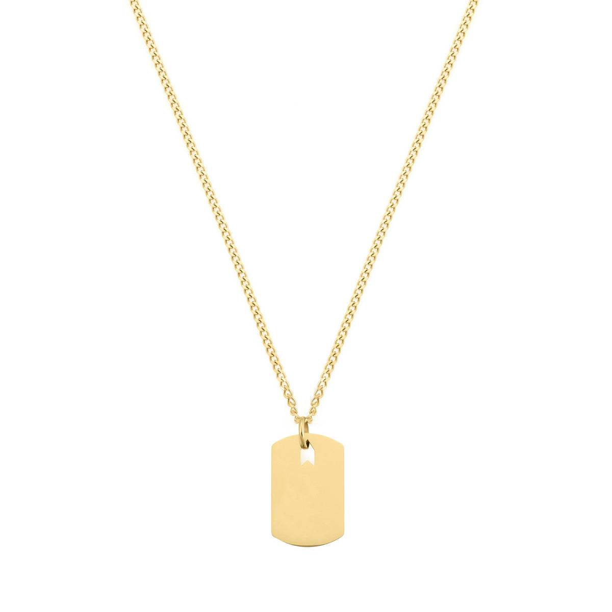 Big Plate Necklace In Gold