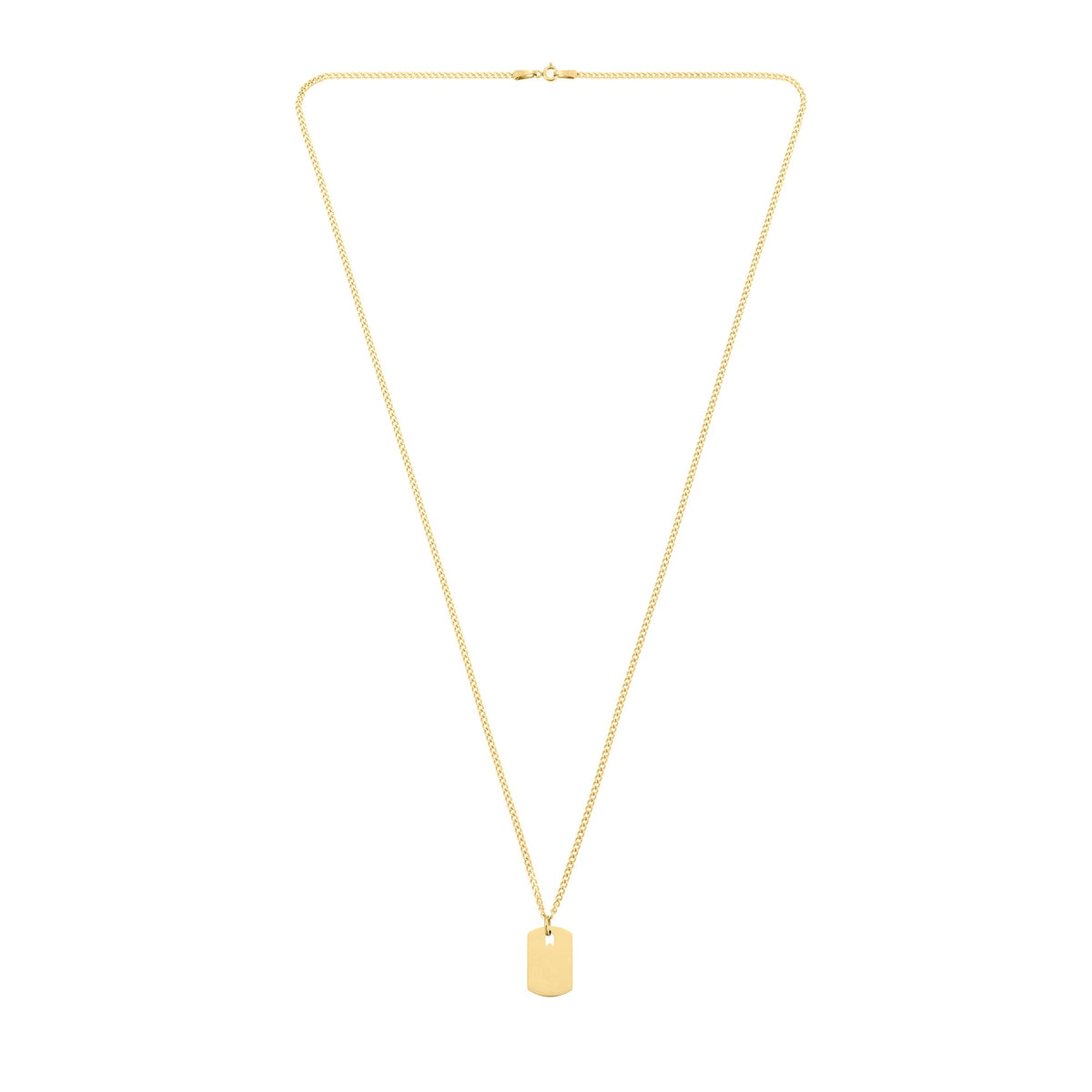 Big Plate Necklace In Gold
