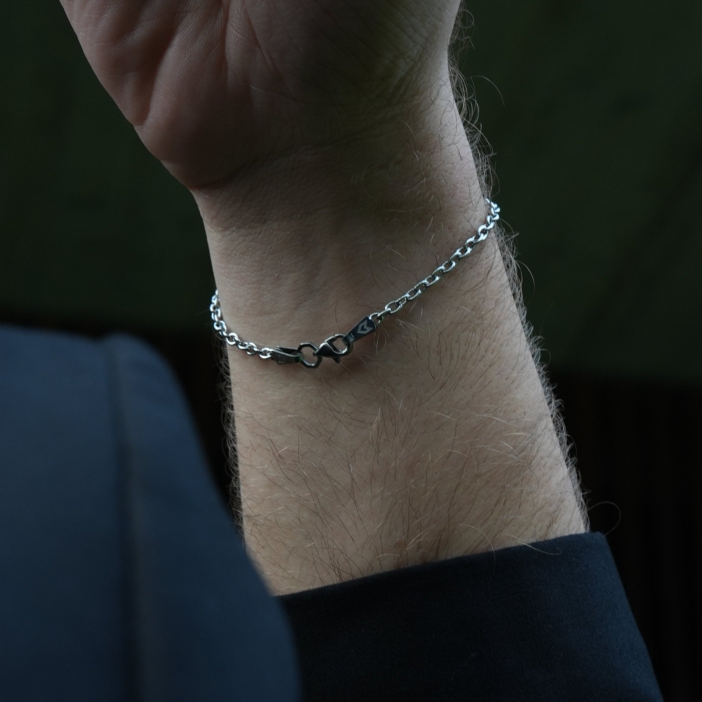 Cable Bracelet In Silver