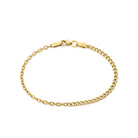 Cable Curb Bracelet In Gold