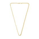 Cable Curb Necklace In Gold