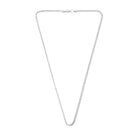 Cable Curb Necklace In Silver