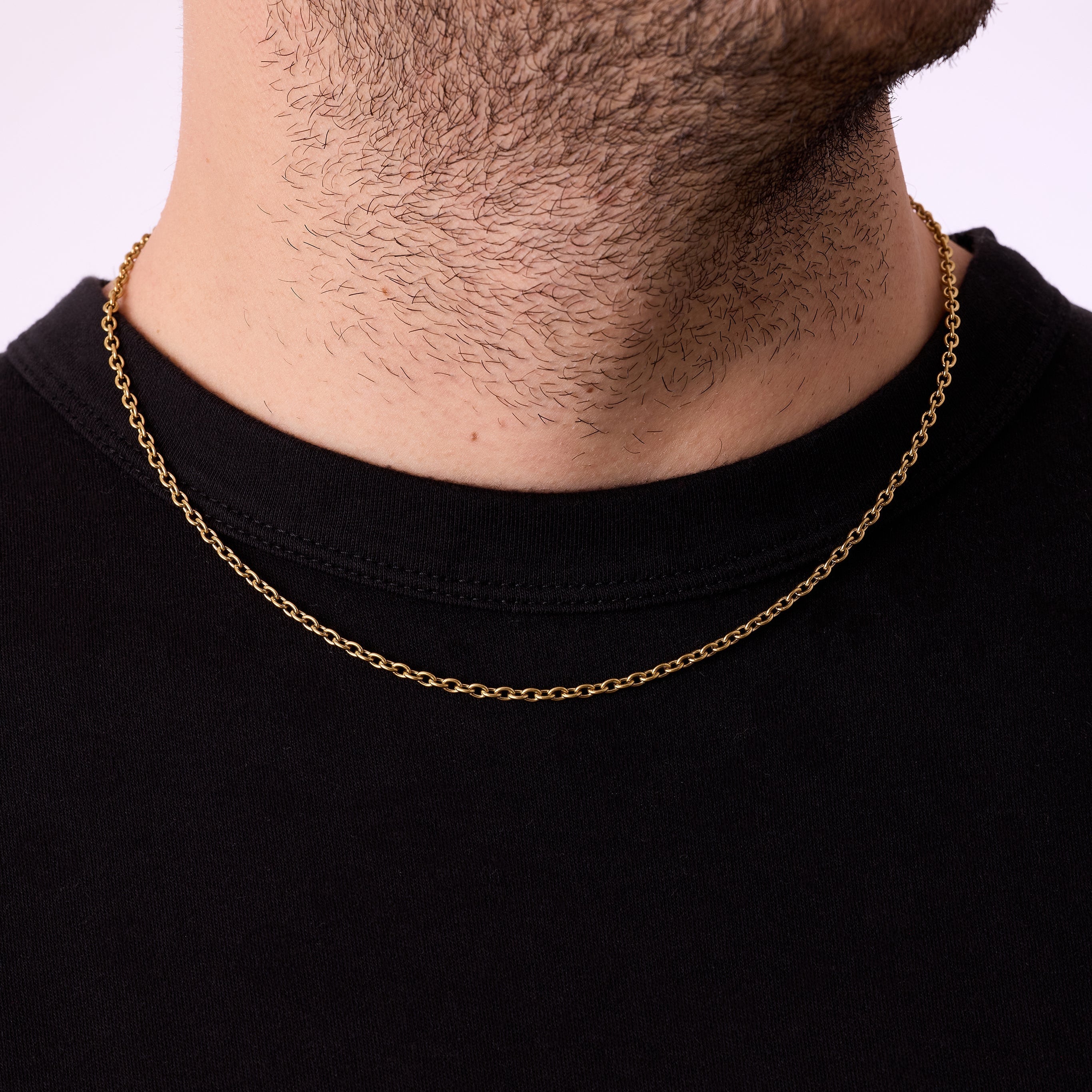 Cable Necklace In Gold